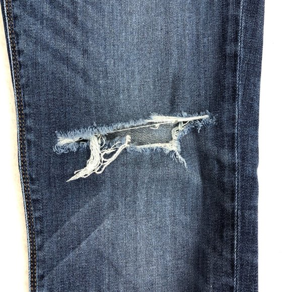 Hudson Women's Size 29 Colette Mid Rise Skinny Crue Blue Distressed Denim Jeans - Picture 8 of 13